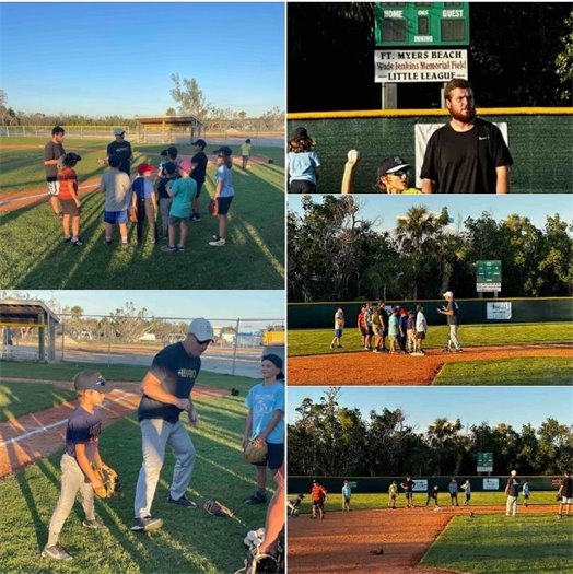 Little League practice at bay oaks first on new field 10-18-23