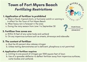 Fertilizing rules in the Town of FMB for landscapers