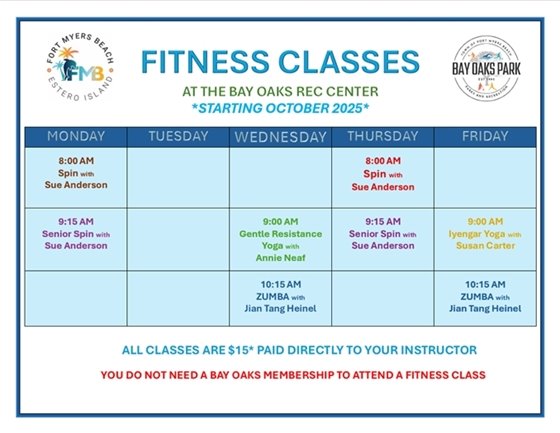fitness schedule