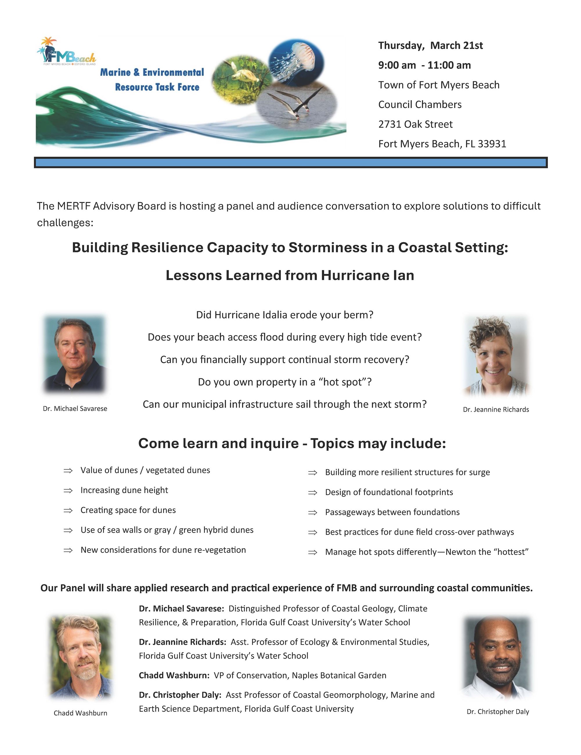 Resilence Forum Flyer