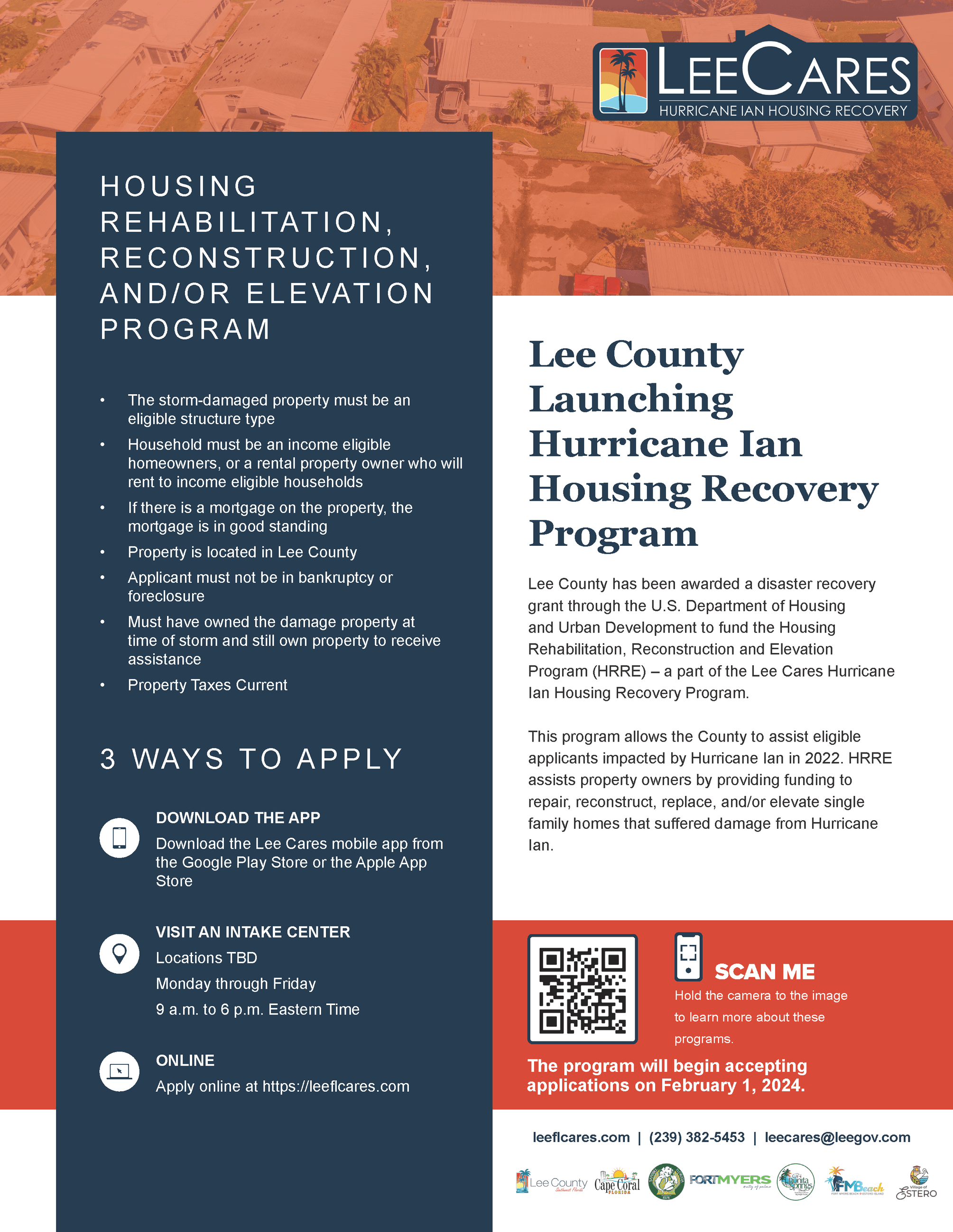 Lee Care-Housing Rehabilitation, Reconstruction, Elevation